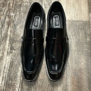 Stacy Adams Sleek Black Slip-On Loafers Size 14